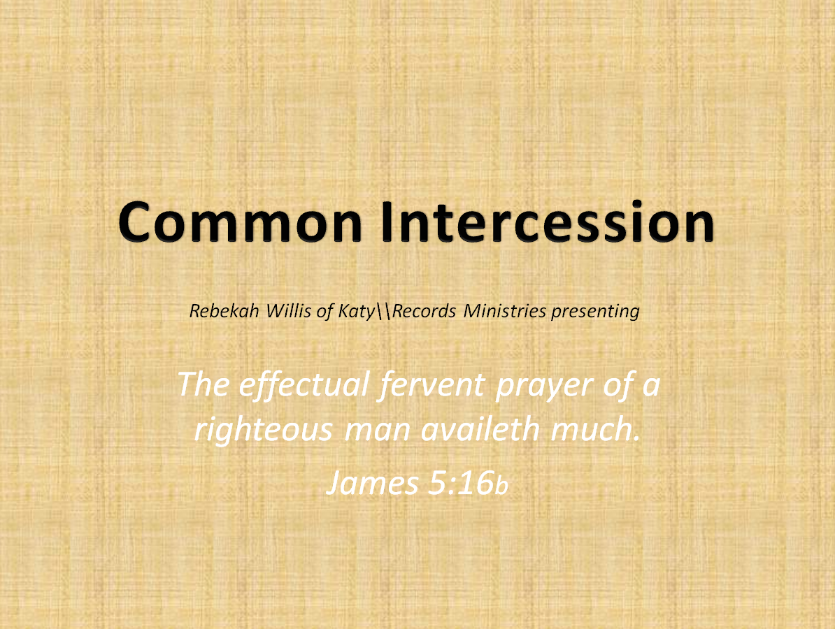 Common Intercession